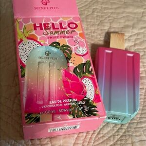 Hello Summer Fruit Punch Women Eau de Parfum - Pink/Blue.  NEW